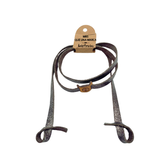 Strap Negro Plata Pata de Pato Reed